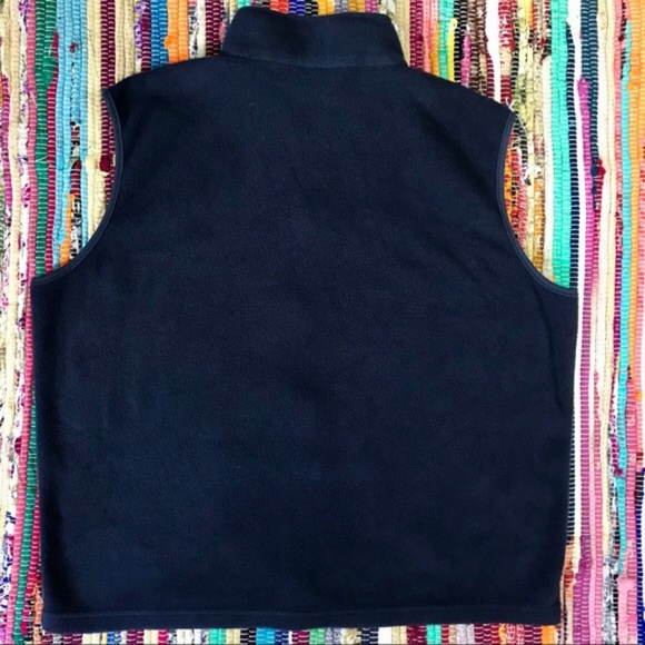 Fleece vest navy blue pine cone - Picture 3 of 5